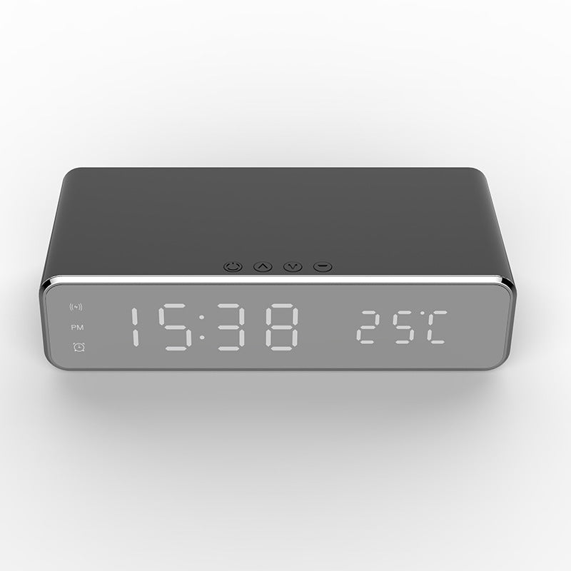 LED Electric Alarm Clock With Wireless Charger - Sash Store