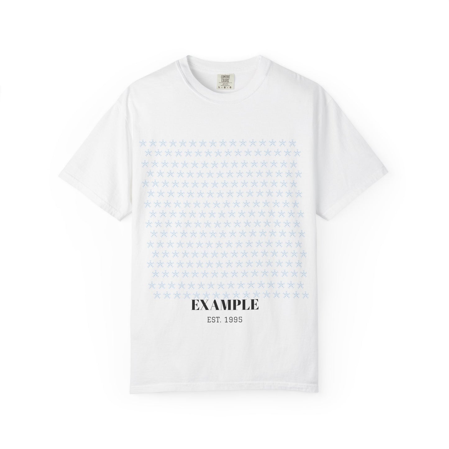 Example Vintage Logo T-Shirt — Minimalist Graphic Tee with 'EXAMPLE EST 1995'