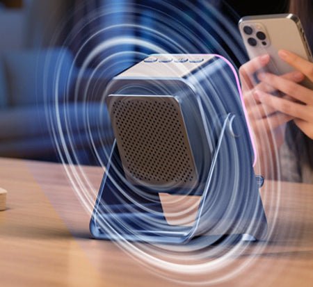 Induction Folding Desktop Phone Stand Speaker - Sash Store