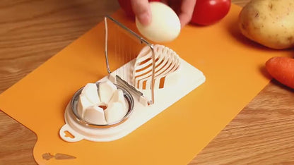 Two - in - one double - head egg cutter is a multi