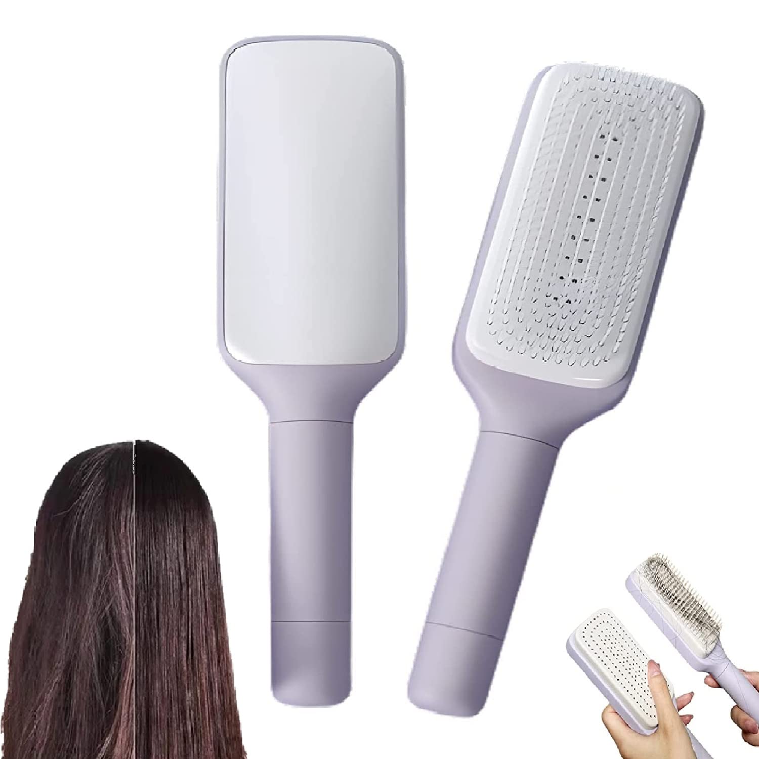 Self-Cleaning Anti-Static Hair Brush - Sash Store